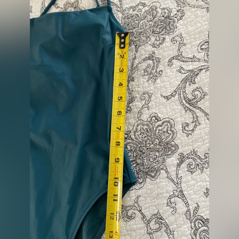 Girlfriend Collective swimsuit one piece dark blue teal small - Picture 11 of 12